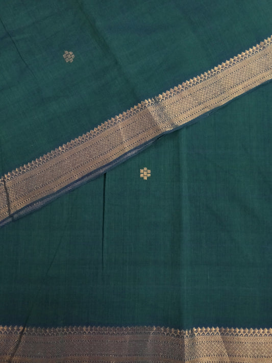 Cotton zari buti fabric