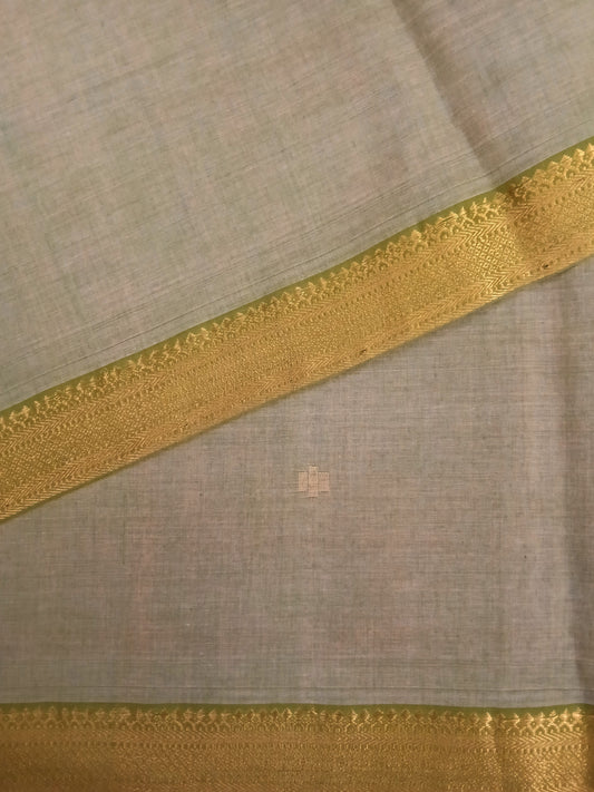 Cotton zari buti fabric