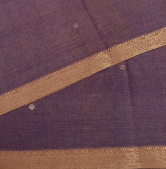 Cotton zari buti fabric