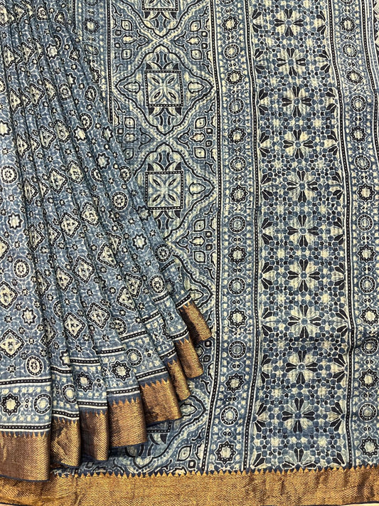 Ajrakh saree