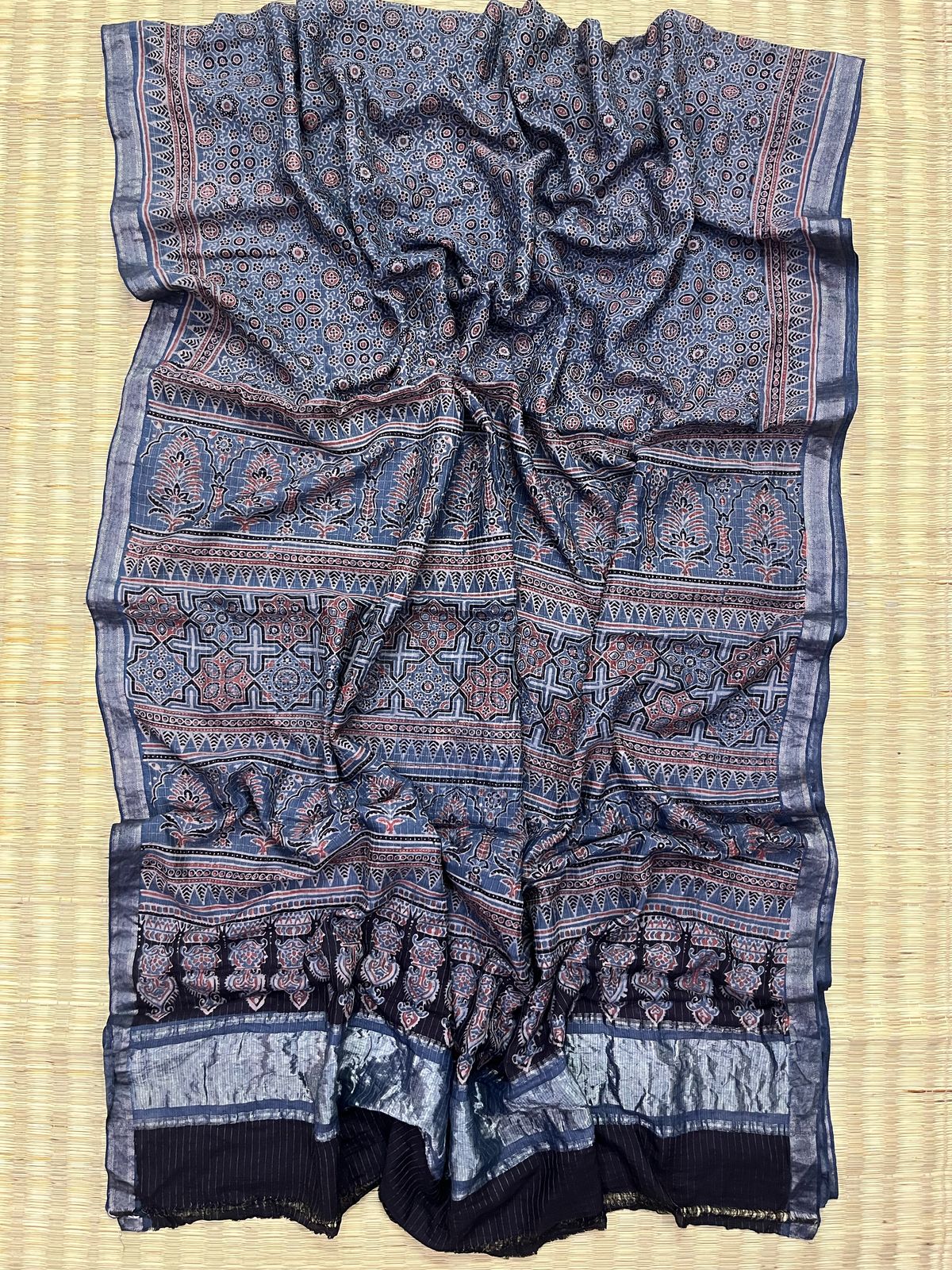 Ajrakh saree