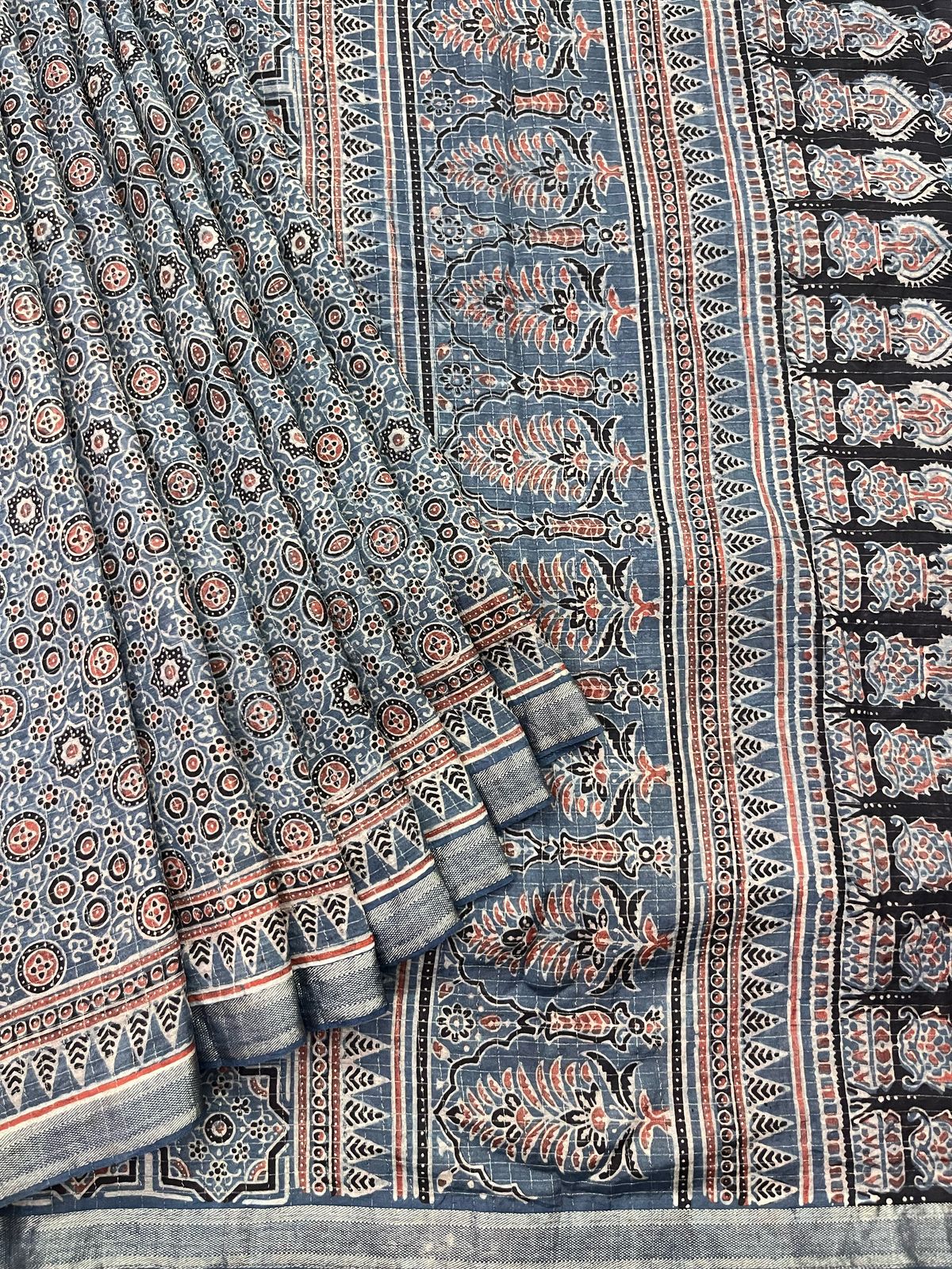 Ajrakh saree
