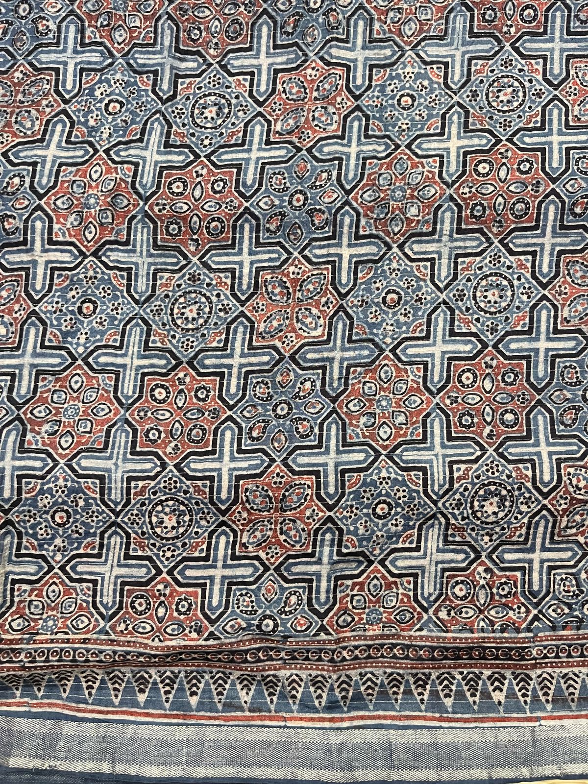 Ajrakh saree