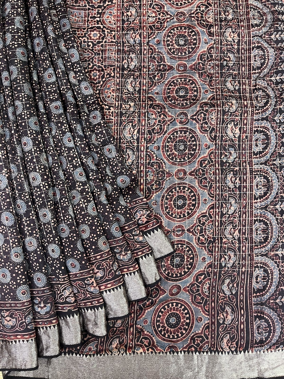 Ajrakh saree