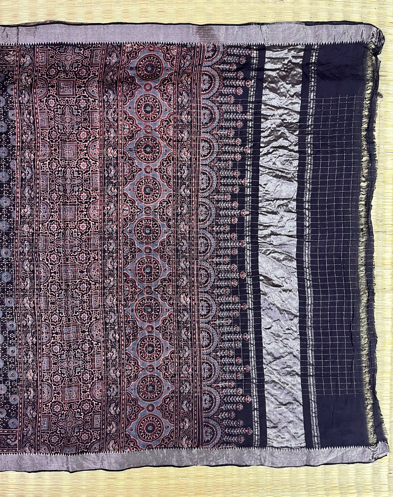 Ajrakh saree