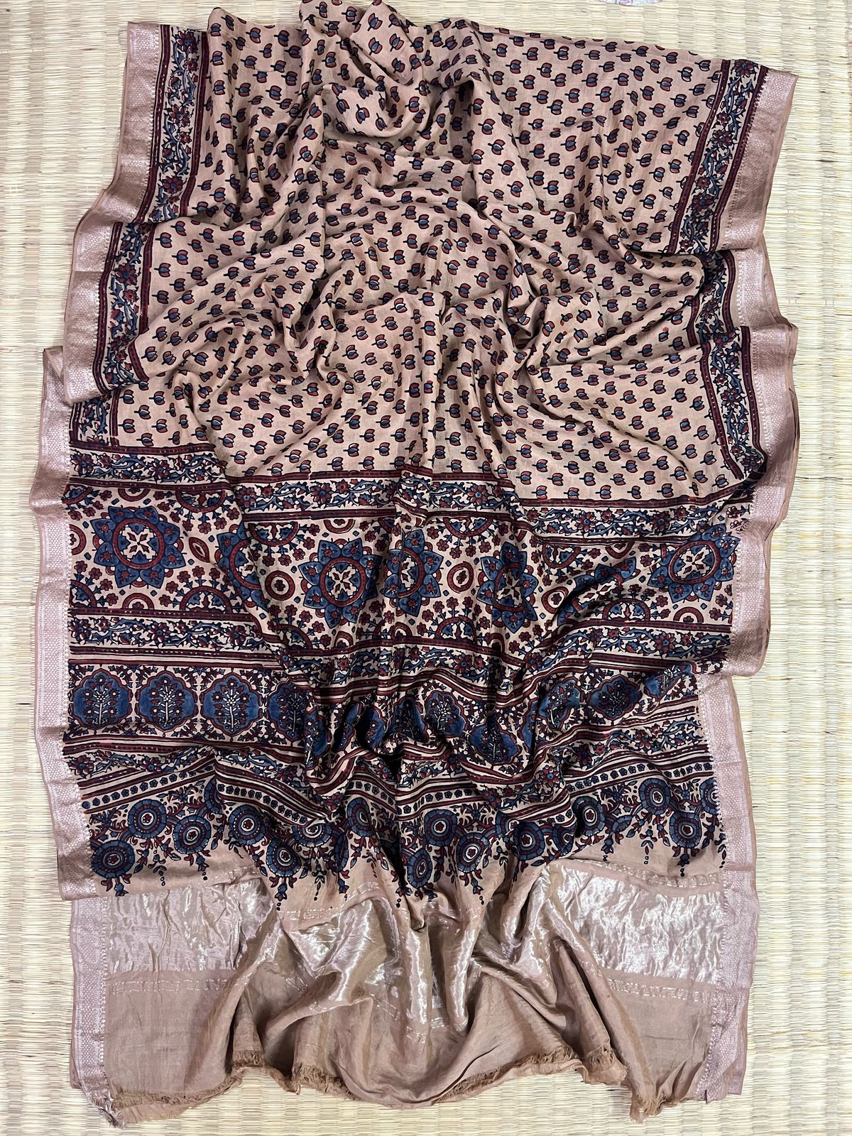 Ajrakh saree