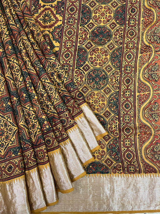 Ajrakh saree