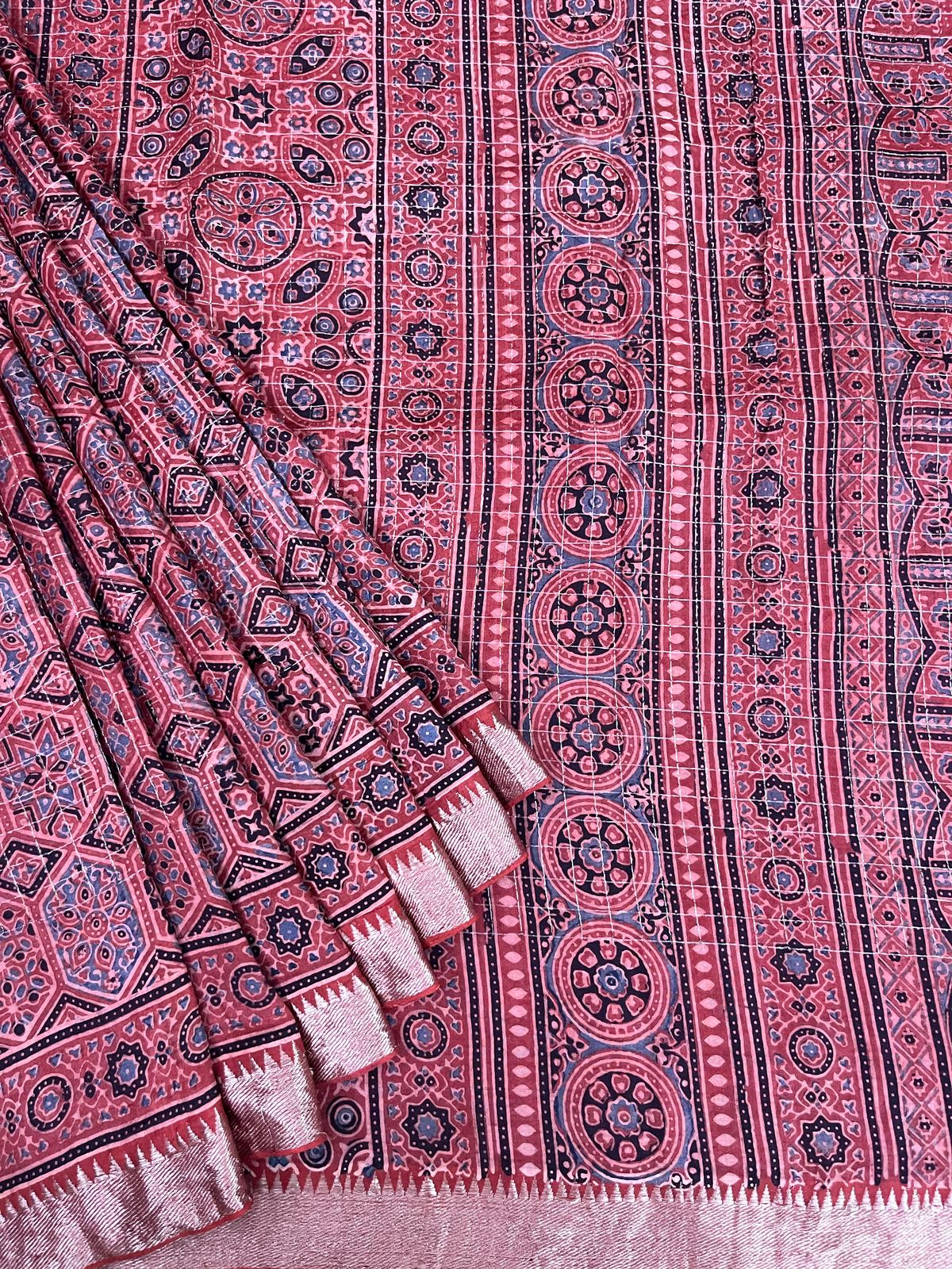 Ajrakh saree