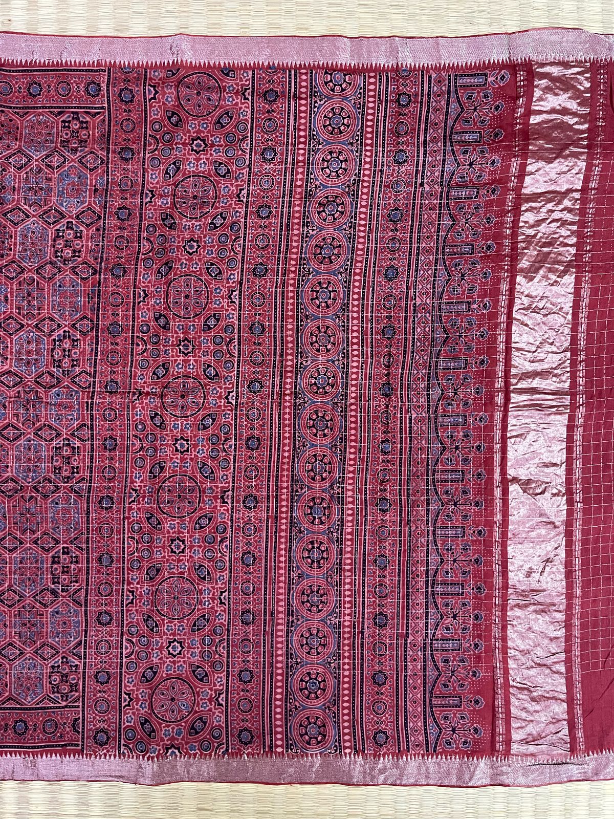 Ajrakh saree