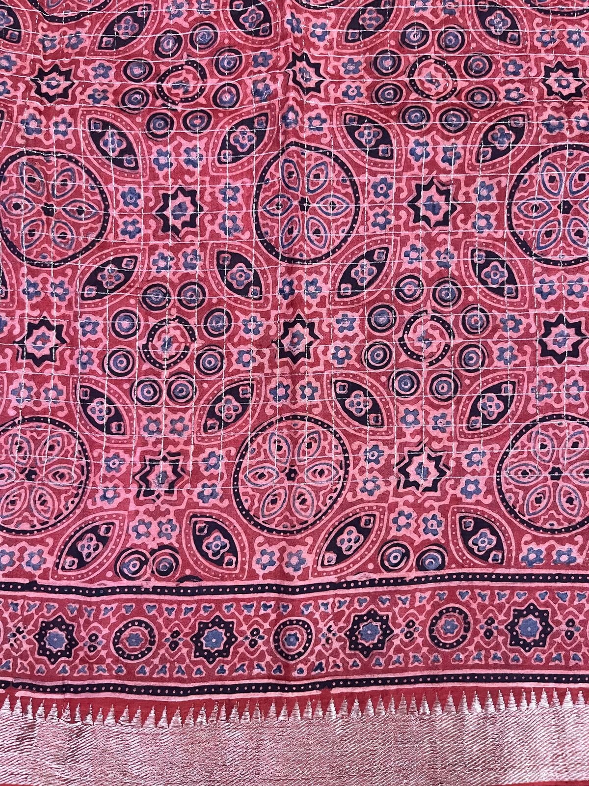 Ajrakh saree