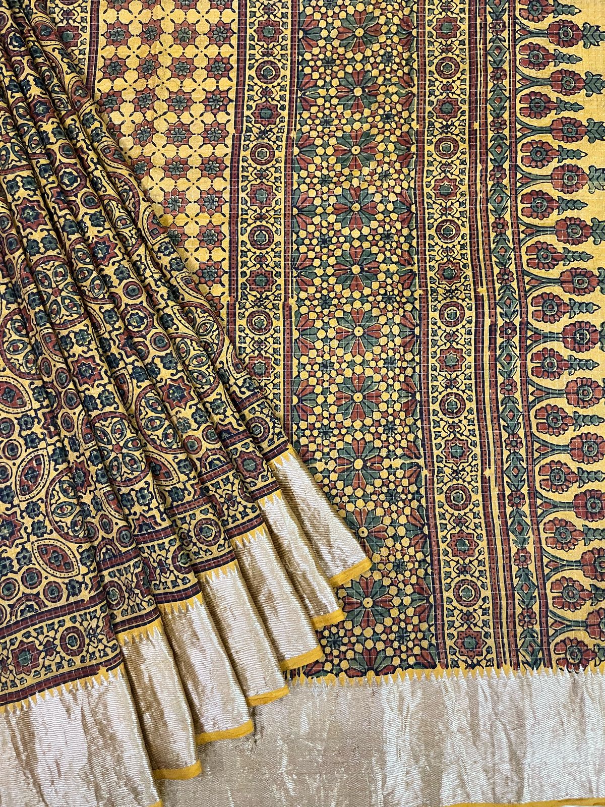 Ajrakh saree