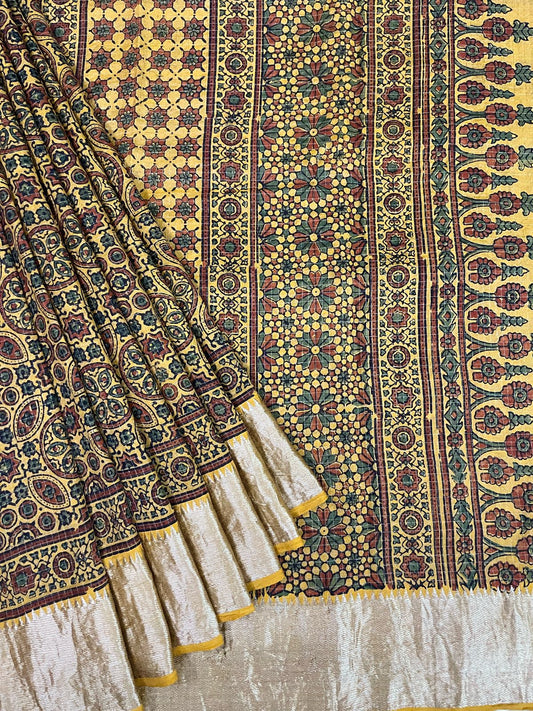 Ajrakh saree