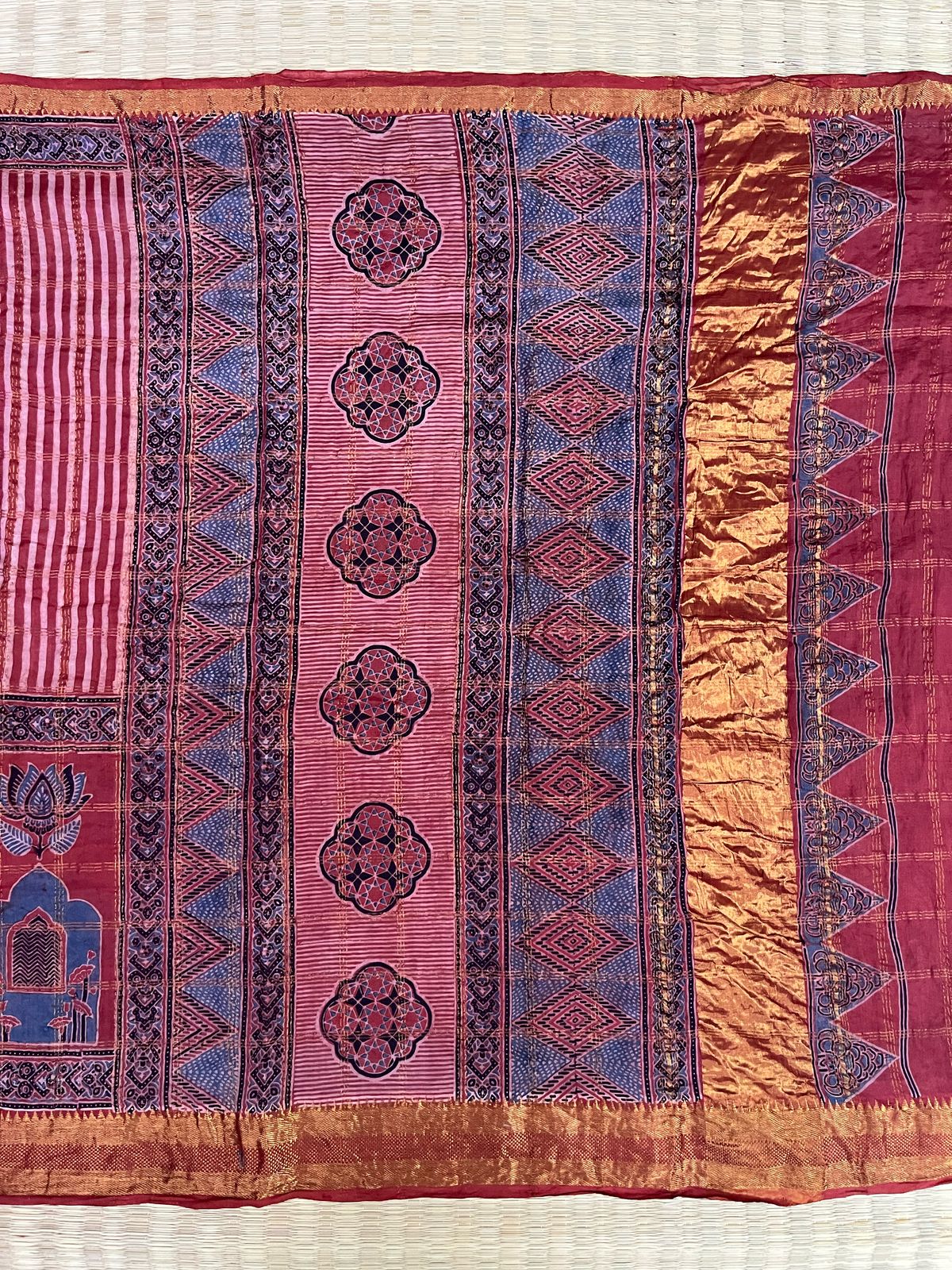 Ajrakh saree