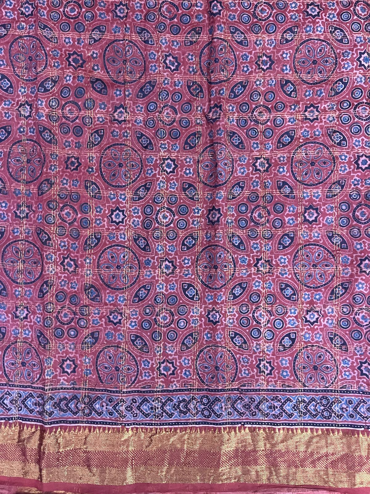 Ajrakh saree