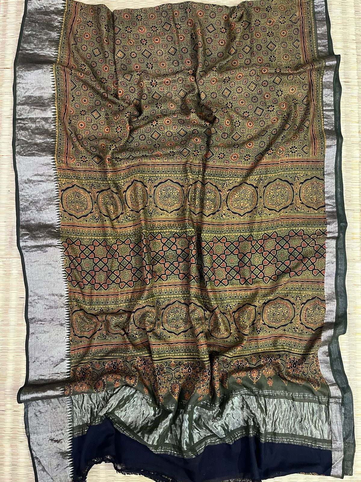 Ajrakh saree