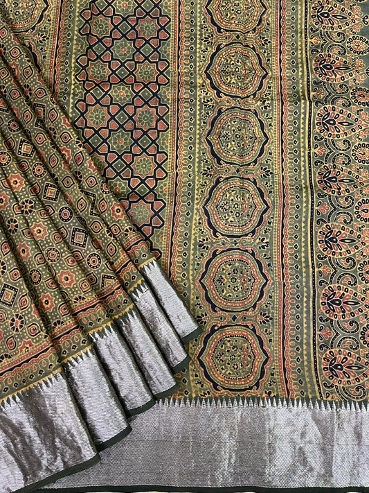 Ajrakh saree