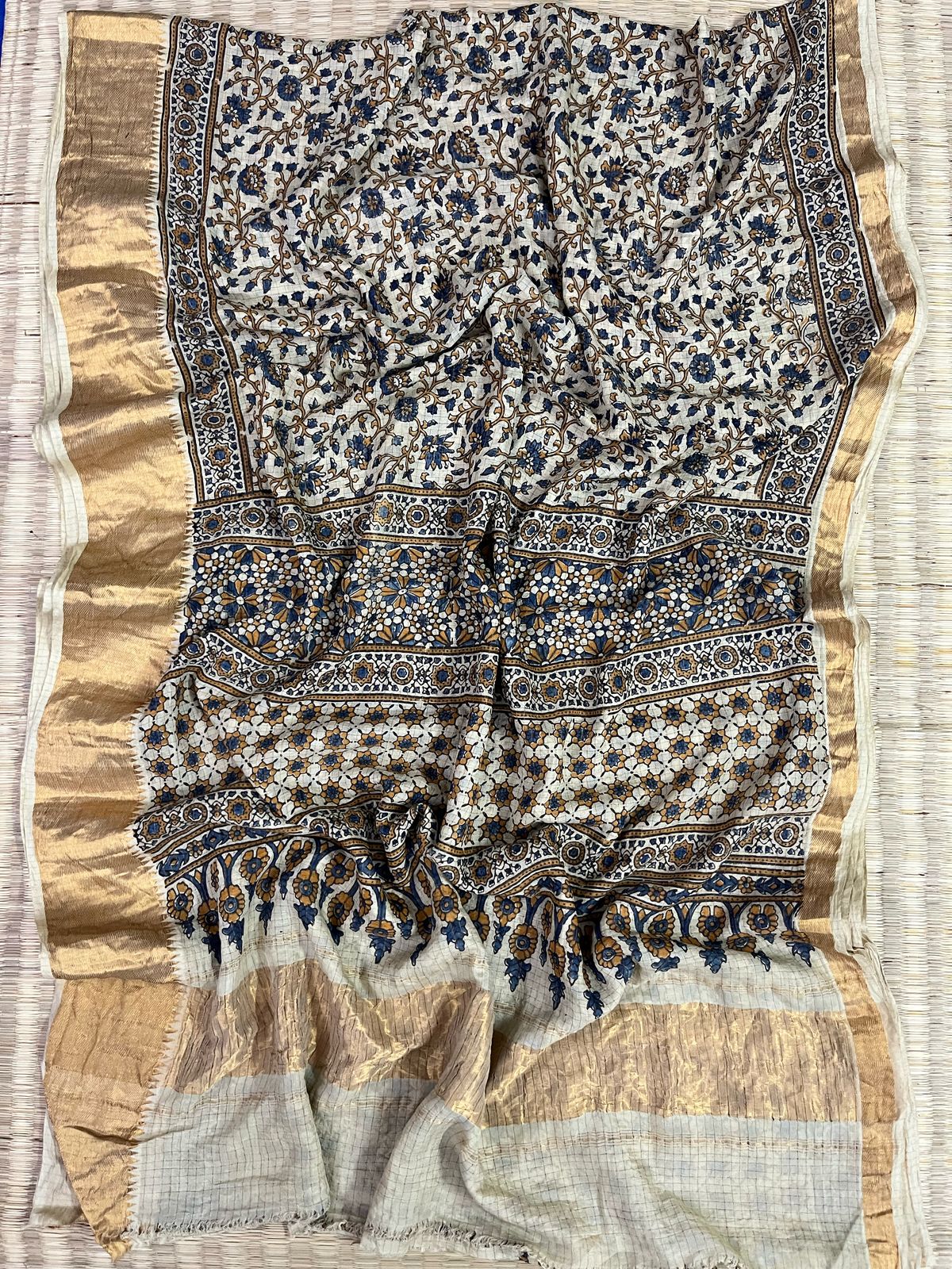 Ajrakh saree