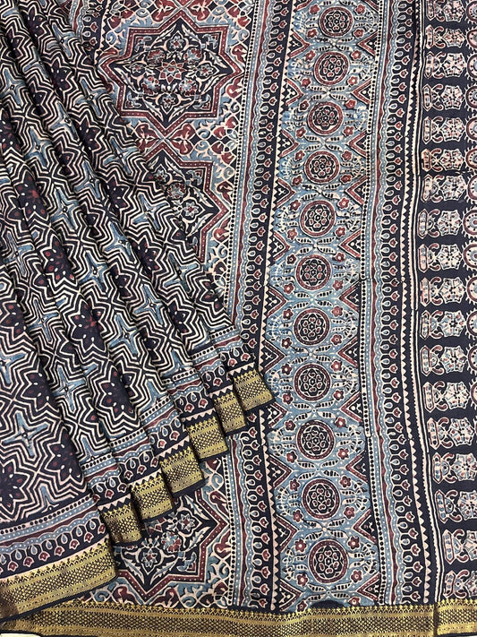Ajrakh saree