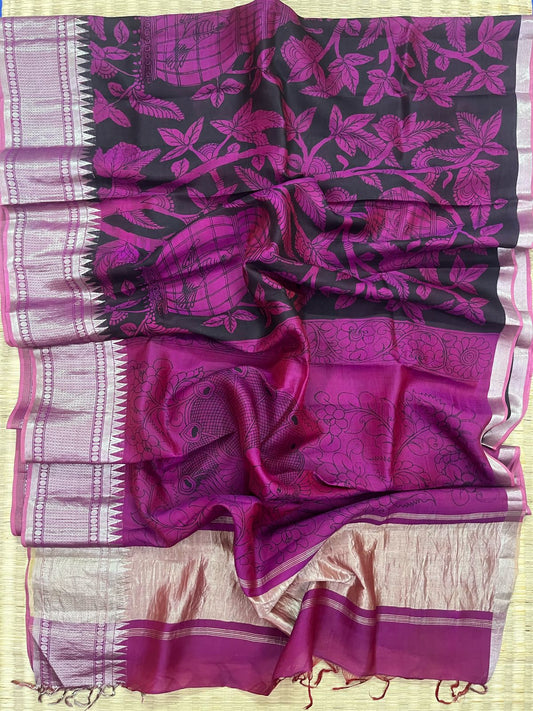 Reverse penkalamkari saree