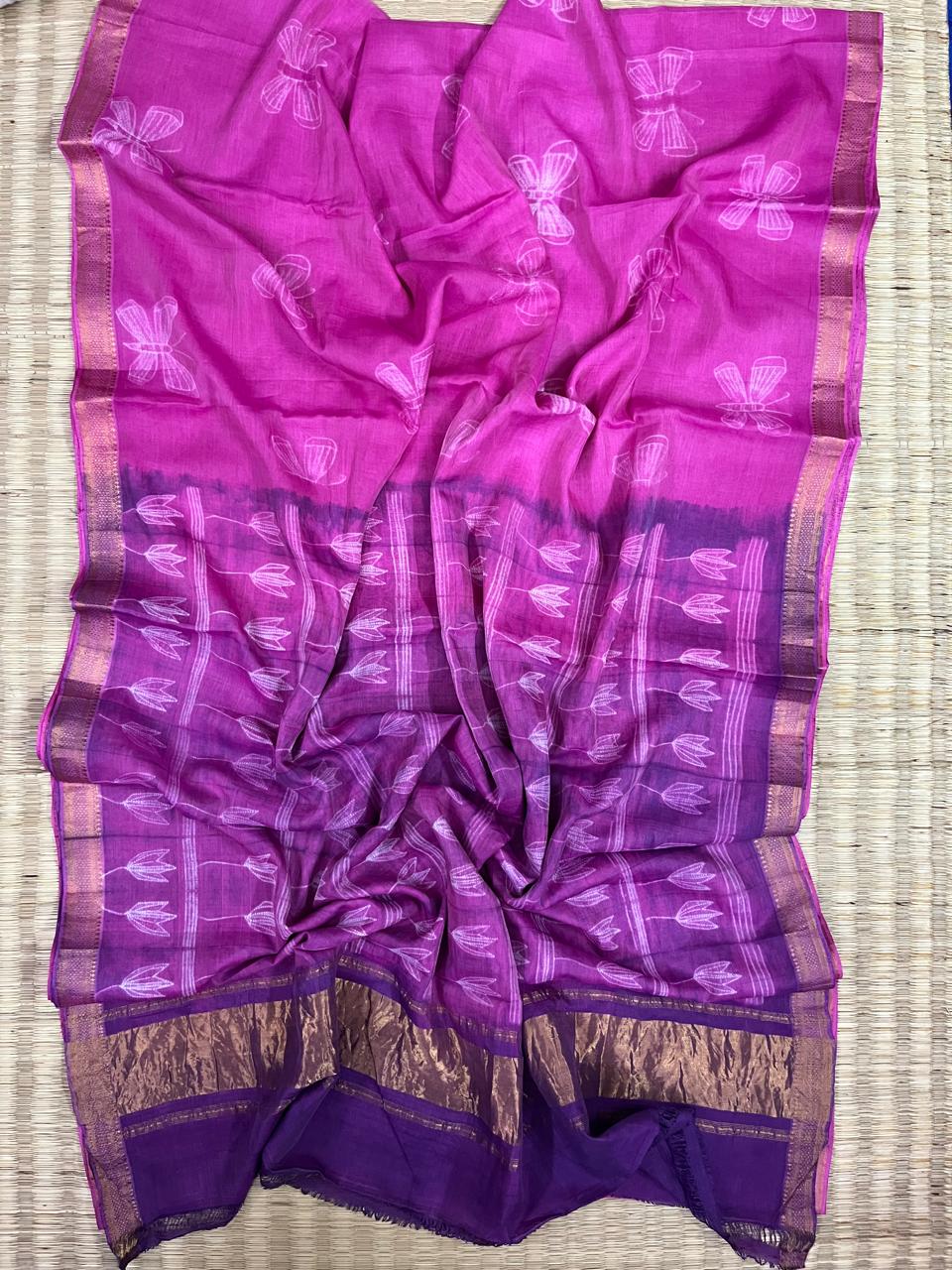 Shibori saree