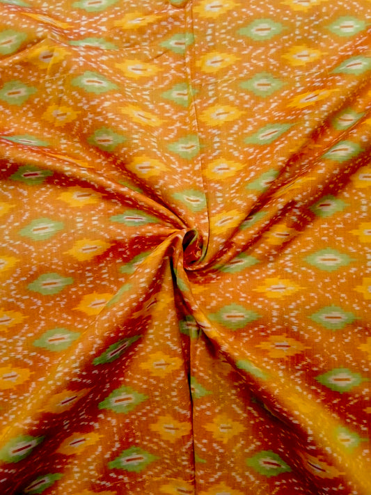 Ikkat silk fabric