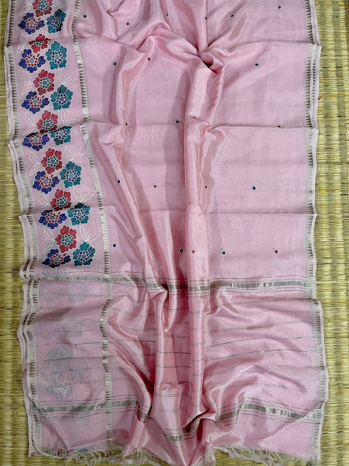 Floral work saree