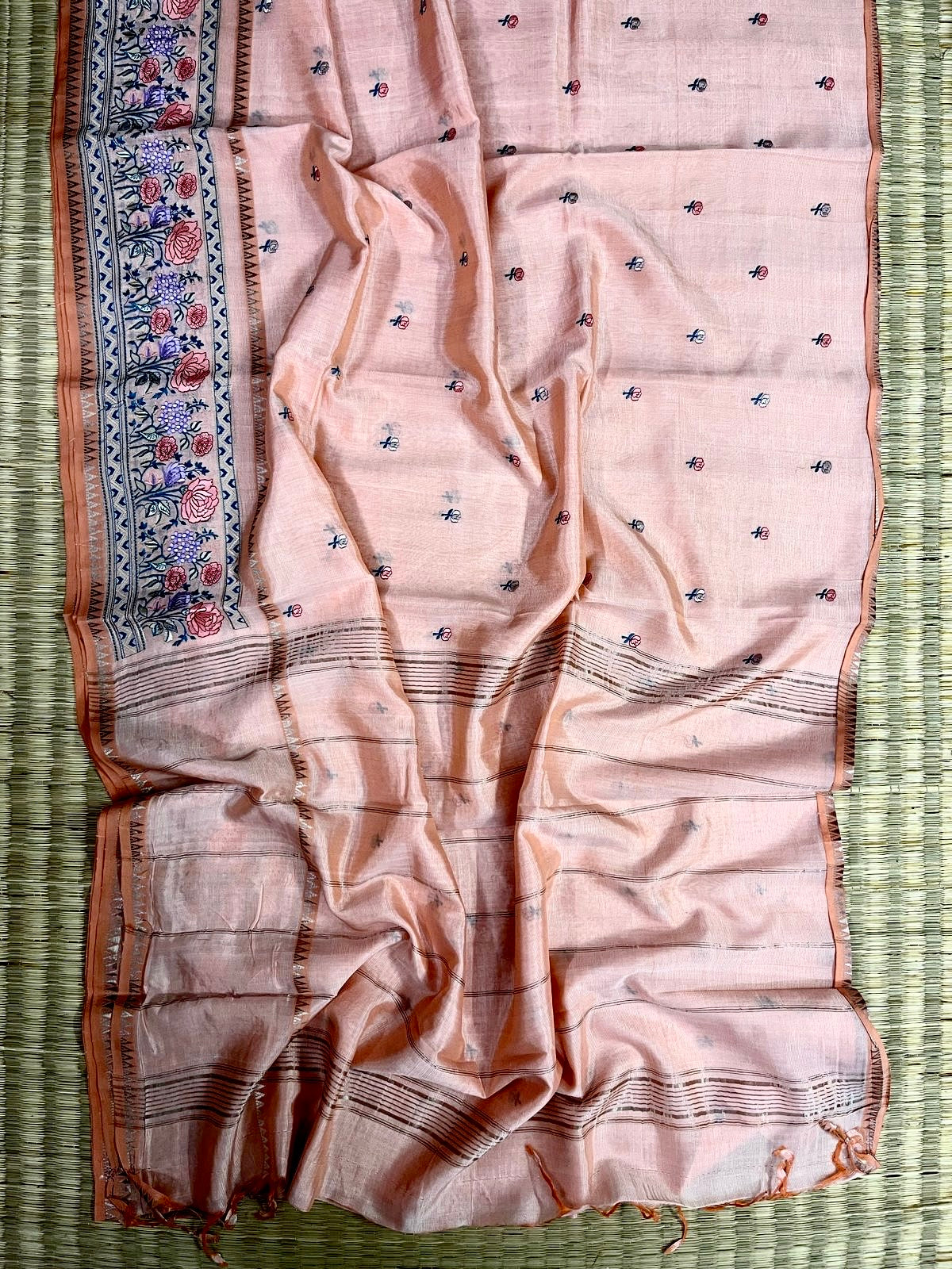 Floral work saree