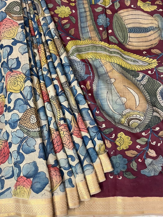 Penkalamkari saree